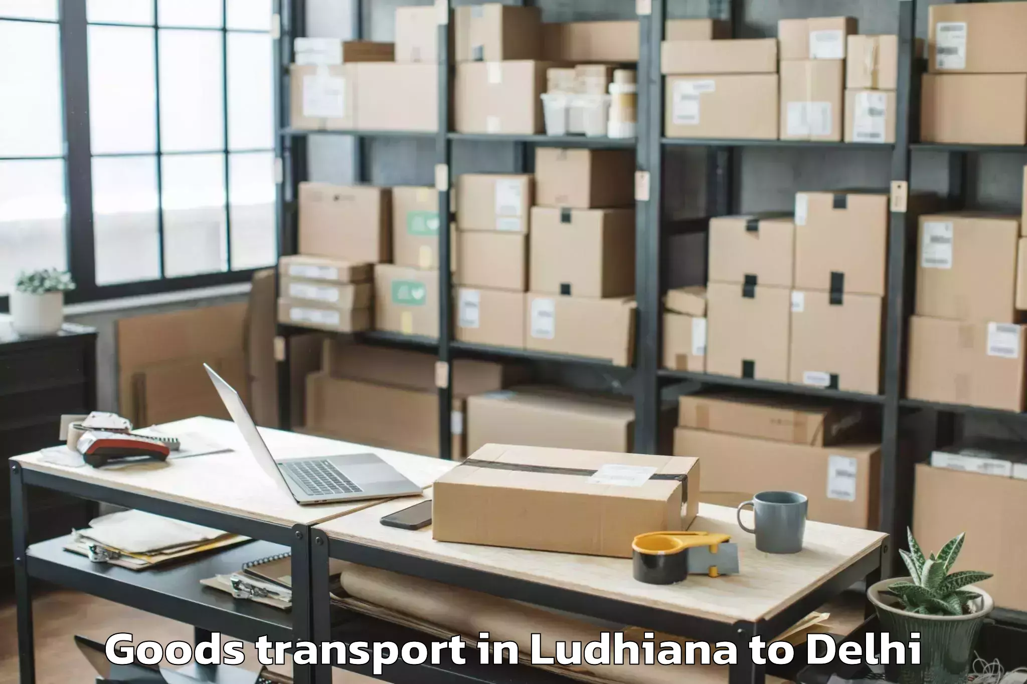 Trusted Ludhiana to South Asian University New Del Goods Transport